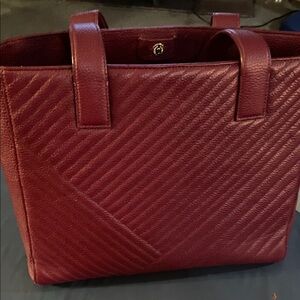 Elegant Burgundy Tote Bag
